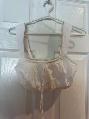 Sunday Cream Cropped Tank with Wide Straps